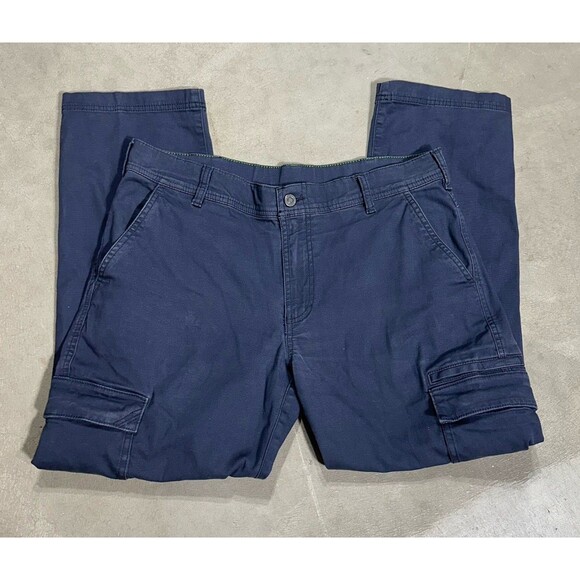 LL Bean Men's BeanFlex Canvas Pants Cargo 2.0 Standard Fit Straight Leg 35 X 27 - Picture 2 of 10